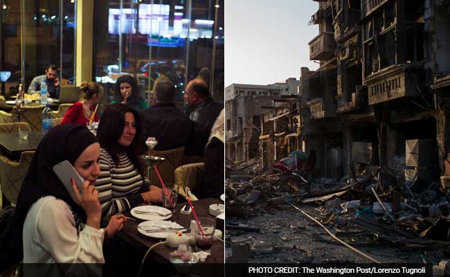 A Tale Of Two Cities In Aleppo: Rubble On One Side, Packed Restaurants On The Other