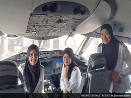 An All-Female Crew Lands A Plane In Saudi Arabia. But They Can't Drive From The Airport An All-Female Crew Lands A Plane In Saudi Arabia. But They Can't Drive From The Airport