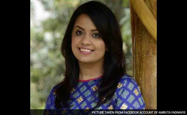 "Hypocrisy," Says Amruta Fadnavis On Sena Plan To Cut Trees For Memorial
