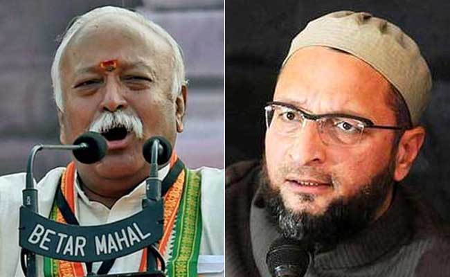 Bhagwat, Owaisi Both Benefit From '<i>Bharat Mata'</i> Row