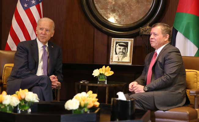 Vice President Joe Biden Meets With Jordan's King Abdullah, Key Mideast Ally