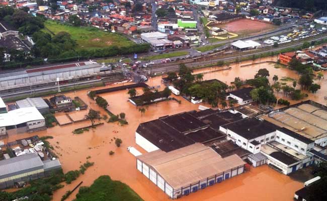 Brazil President Visits Areas Hit By Floods And Mudslides