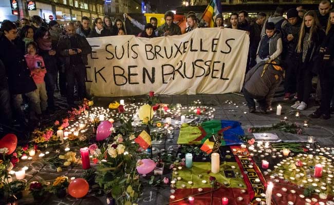 Grieving Brussels Holds Vigil At Historic City Square, Belgium To Observe 3-Day Mourning