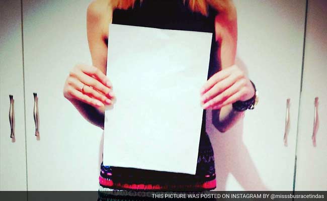 Chinese Women Pose Behind A4 Paper Sheets To Show Tiny Waists