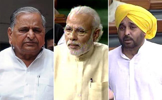 मुलायम सिंह यादव और भगवंत मान ने भी पीएम को भाषण के लिए दी बधाई