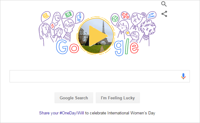 Google Glorifies International Women's Day With A Doodle