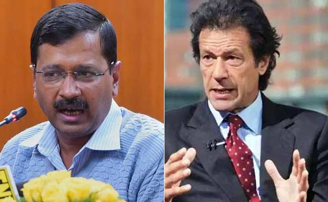 Imran Khan Meets Arvind Kejriwal In Delhi