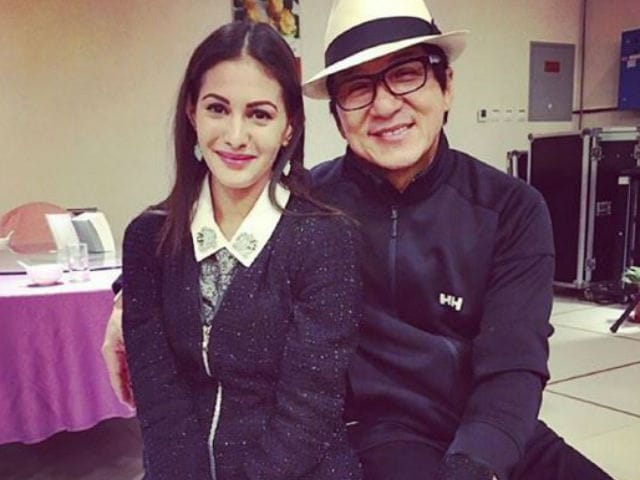 Jackie Chan Impressed With Amyra Dastur, Gets Her Farewell Cake