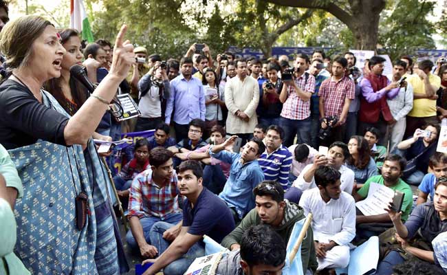 JNU Students March To Parliament, Demand Repeal Of Sedition Law