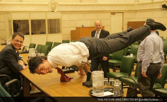 Justin Trudeau is Making Everyone Else Look Bad in Pic of Him Doing Yoga