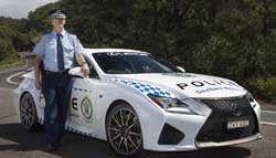 Australia's NSW Police Force Recruits the Lexus RC F