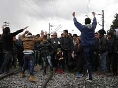Migrants Protest To Be Let Through Greek-Macedonian Border