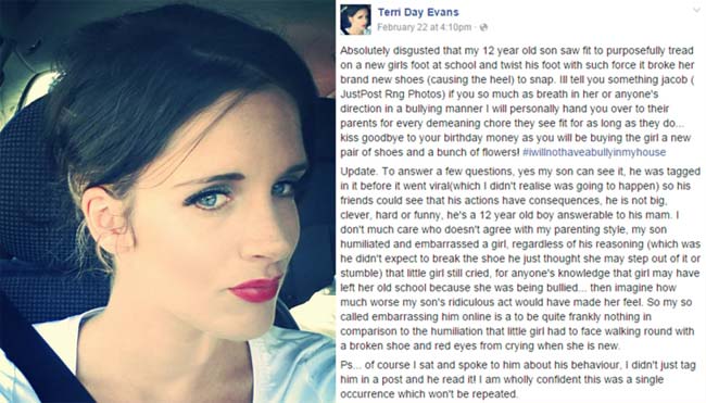 Mother Shames Son, 12, For Bullying in Facebook Post That Went Viral