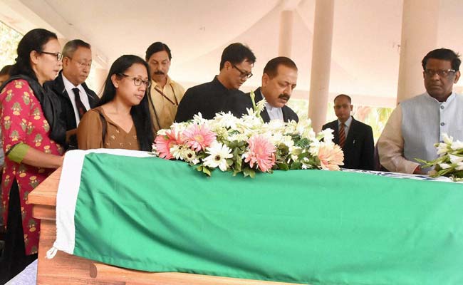 Thousands Bid Tearful Farewell To Former Lok Sabha Speaker PA Sangma