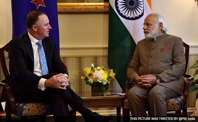 PM Narendra Modi Meets His New Zealand Counterpart John Key In US