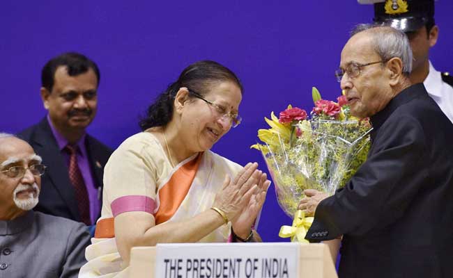 President Pranab Mukherjee Makes Strong Pitch for Women Reservation In Public Offices