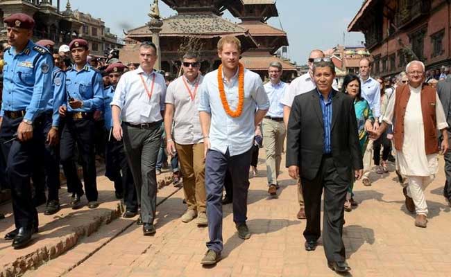 Britain's Prince Harry Meets Survivors Of Nepal Earthquake