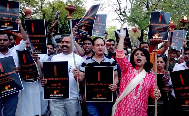 Dentists Hold Candlelight March, Demand Job For Pankaj Narang's Kin
