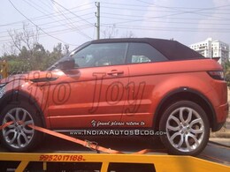 Land Rover Range Rover Evoque Convertible Spotted in India Land Rover Range Rover Evoque Convertible Spotted in India