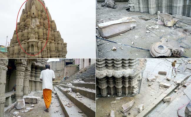 आकाशीय बिजली का कहर : 400 वर्ष पुराने रत्नेश्वर महादेव मंदिर का ऊपरी हिस्सा क्षतिग्रस्त