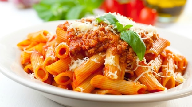 red sauce pasta