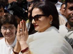 Actor Rekha Attends Rajya Sabha Proceedings For First Time In Budget Session