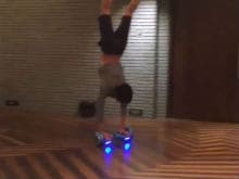 Shah Rukh's Son Aryan Does a Hand Stand on IO Hawk. Can't be Missed