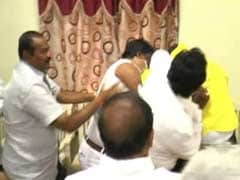TDP Councillors In Street Fight At Meeting, Clothes Torn