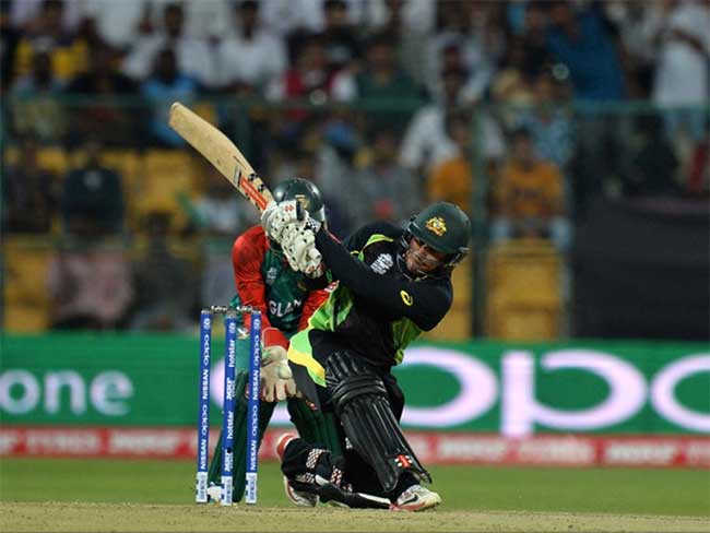 वर्ल्ड टी-20 : ख्वाजा के अर्धशतक से ऑस्ट्रेलिया ने बांग्लादेश को तीन विकेट से हराया