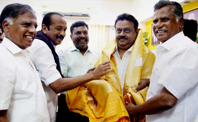 DMK Offered 500 Crores, 80 Seats To Vijayakanth To Join Alliance: Vaiko