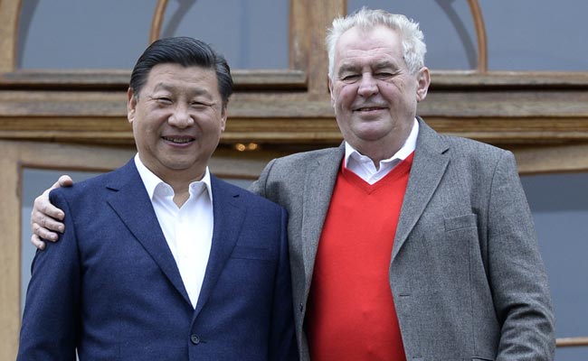 Protests As China's Xi Jinping Arrives In Prague