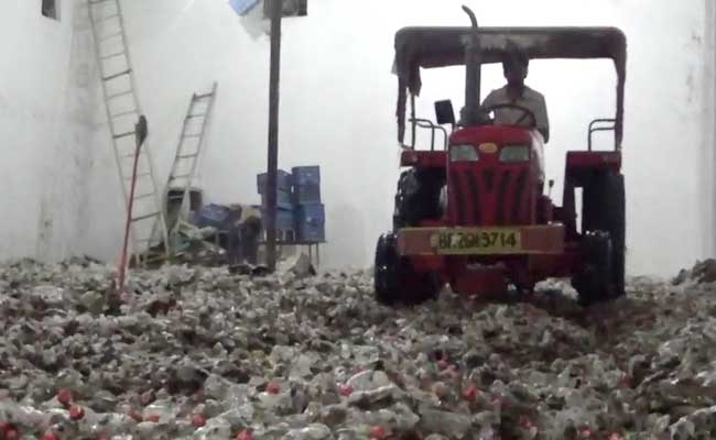 Liquor Bottles Crushed, Last Minute Discounts Before Bihar Ban