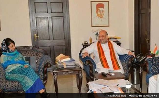 Mehbooba Mufti Meets BJP President Amit Shah