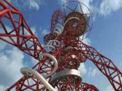 Anish Kapoor Opens World's Tallest Slide On Arcelormittal Orbit In London