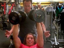 Pic of Schwarzenegger Training His Son Will Inspire You to Hit the Gym