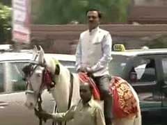 This Lawmaker Rode A Horse To Parliament To Protest Odd-Even Rule
