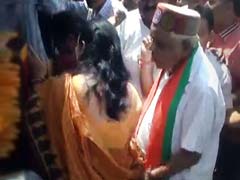 Madhya Pradesh Minister Babulal Gaur's 'Pat' On Woman's Back Becomes Controversial
