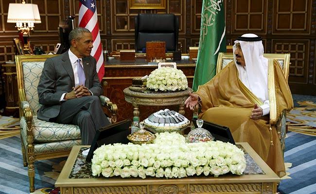 Barack Obama Meets Saudi King With Iran On Agenda