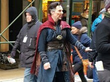 Benedict Cumberbatch Visits Comic Book Store in Doctor Strange Costume