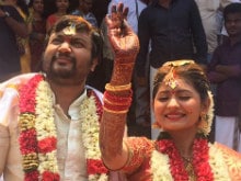 Actors Bobby Simhaa, Reshmi Menon Get Married in Chennai