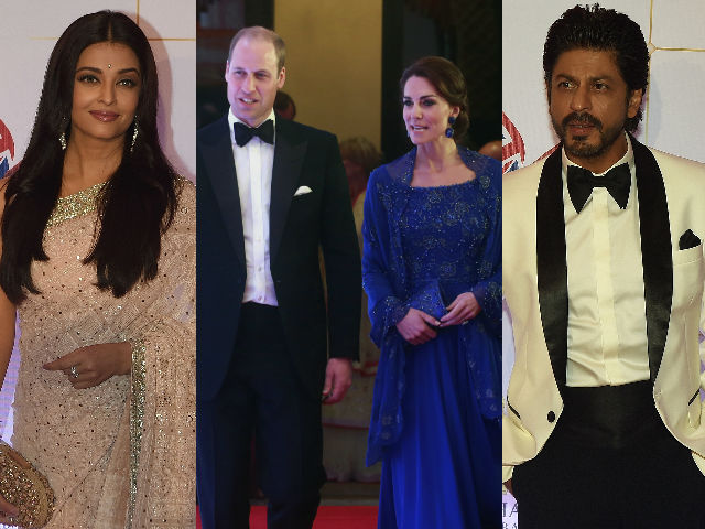 Aishwarya, SRK Arrive in Style For Will And Kate's Bollywood Gala