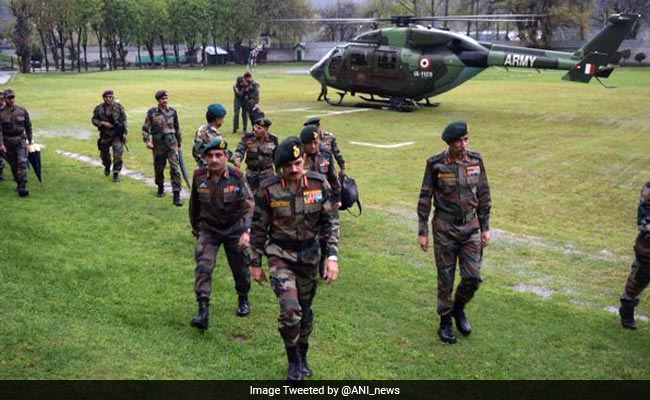 Indian Army Chief General Dalbir Singh Suhag Visits Violence-Hit Kashmir