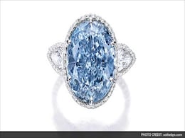 Rare Blue Diamond Sets New Record At Sotheby's Auction Rare Blue Diamond Sets New Record At Sotheby's Auction