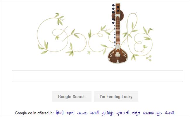 Google Acknowledges Sitar Virtuoso Pandit Ravi Shankar On His 96th Birthday