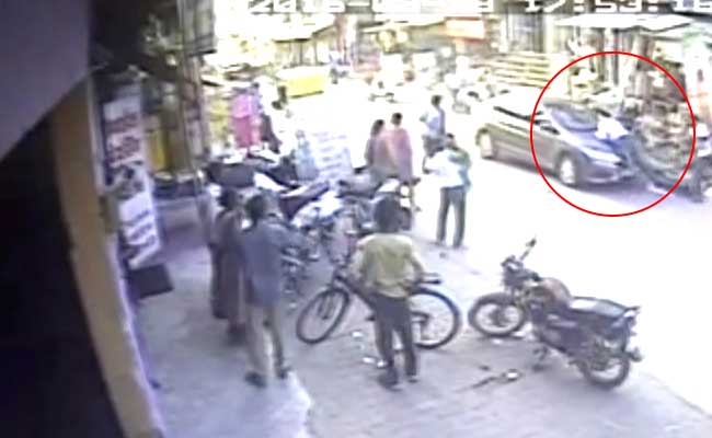 On Camera, Man Dragged By Runaway Driver After Fight On Gurgaon Road