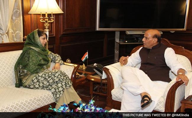 Mehbooba Mufti Briefs Rajnath Singh On Security Situation In Kashmir