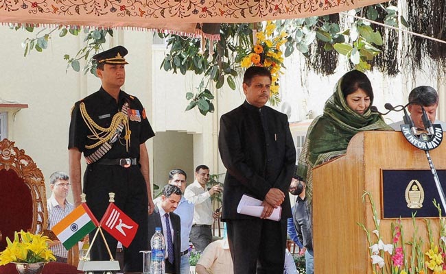 Congress Boycotts Mehbooba Mufti's Swearing-In Ceremony In Jammu And Kashmir