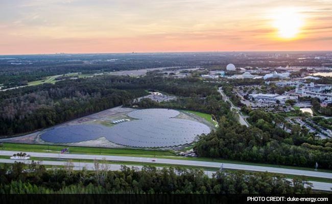 Mickey Mouse-Shaped Solar Facility Unveiled At Disney World