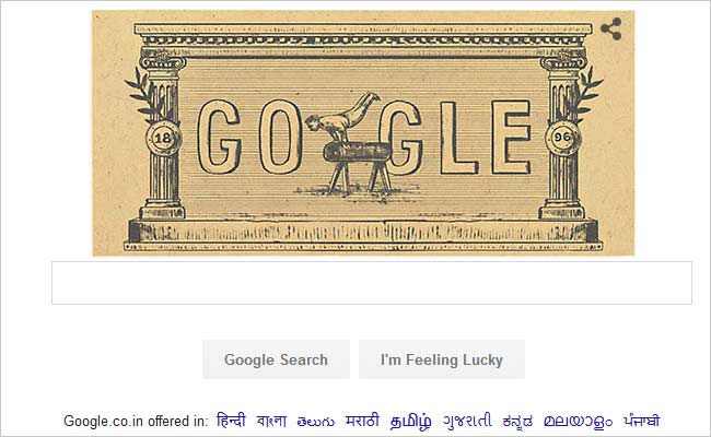 Google Marks 120th Anniversary Of First Modern Olympic Games With A Doodle