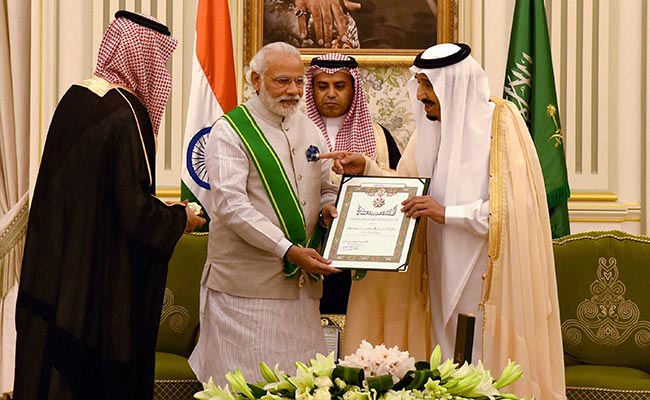 Image result for modi in saudi